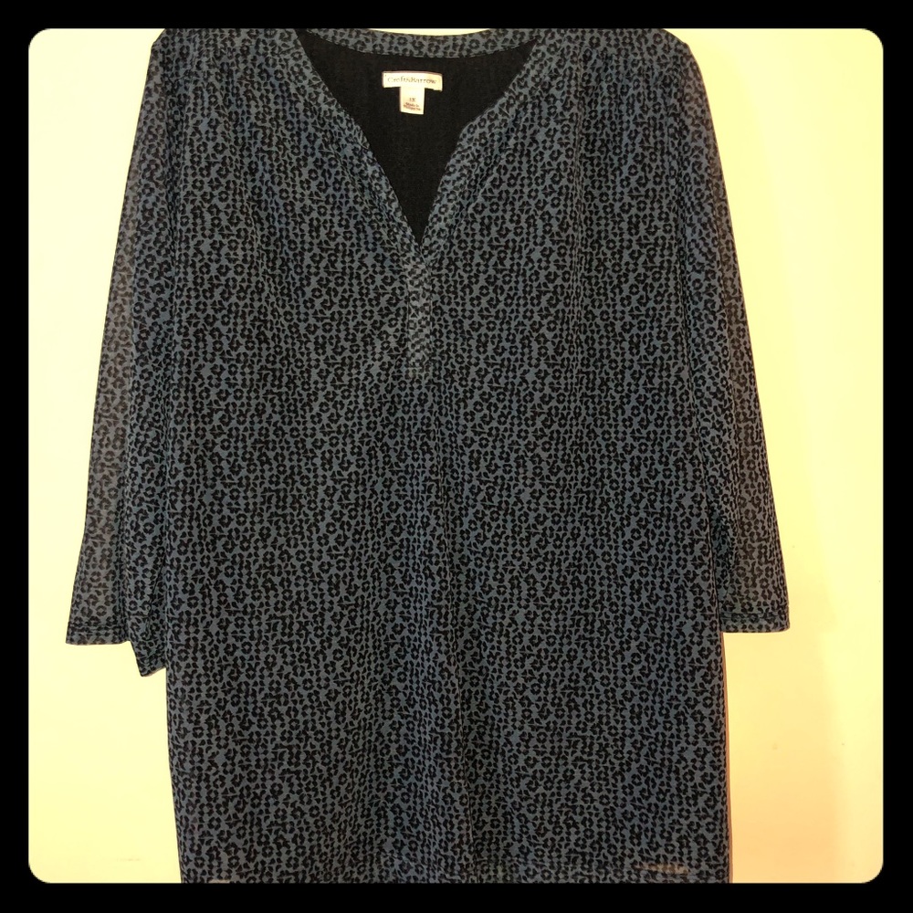 Croft & Barrow 1X Blouse NWT